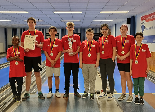 Die Medienmittelschule ist Landesmeister im Sportkegeln